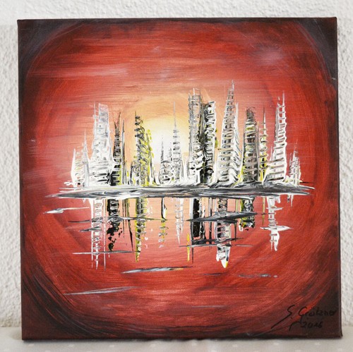 Abstrakte malerei kunst acryl - abstrakte,