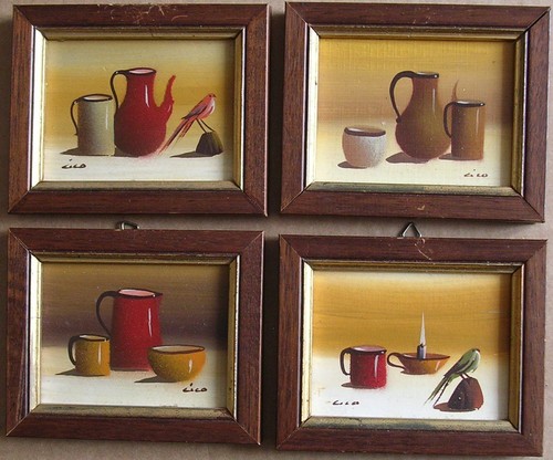 Miniatur stillleben - 4x,