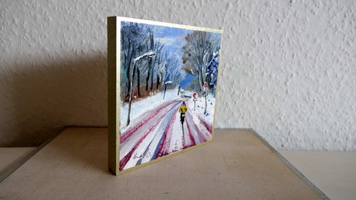 Winter road oil - road,