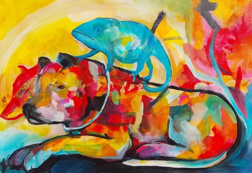 Acrylbilder handgemalt - acrylbilder,