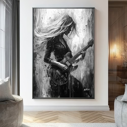 Leinwand bild musik gitarre - musik,