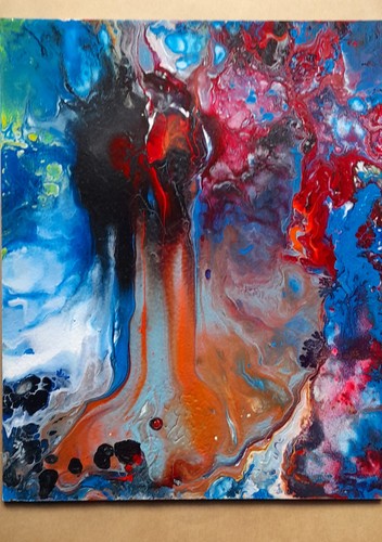 Moderne kunst 25 cm - x,