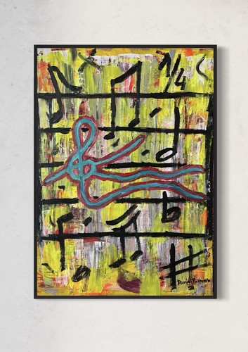 Original acryl ölbild - acryl, •