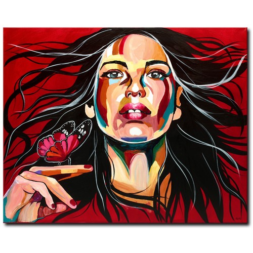 Acryl bild gemälde - gemälde, modern