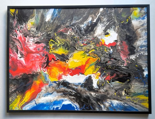 Moderne abstrakte kunst - kunst, x