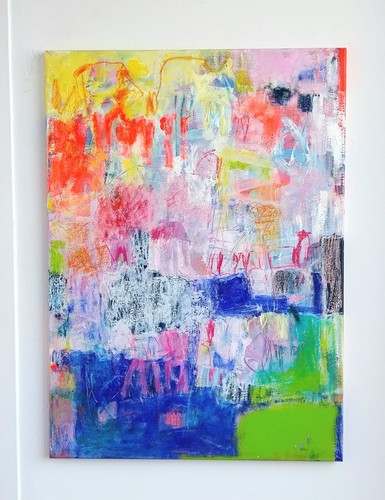Abstraktes gemälde acryl - gemälde,