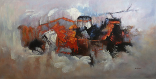 ölgemälde 90x180 modern - 90x180,