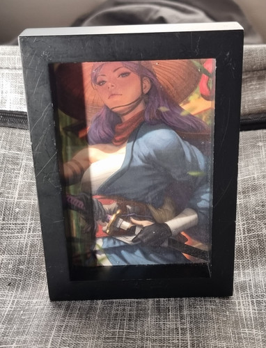 Waifu gerahmter druck anime - waifu,