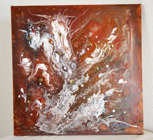 Abstrakte malerei kunst acryl - abstrakte,