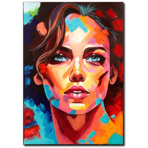 Acryl bild gemälde - acryl, modern