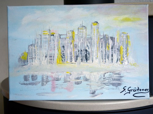 Abstrakte malerei kunst acryl - abstrakte,