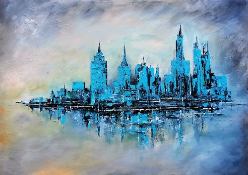 Acryl bild gemälde abstrakt - bild,
