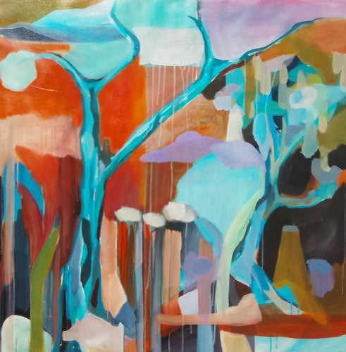 Acrylbild handgemalt modern - acrylbild,