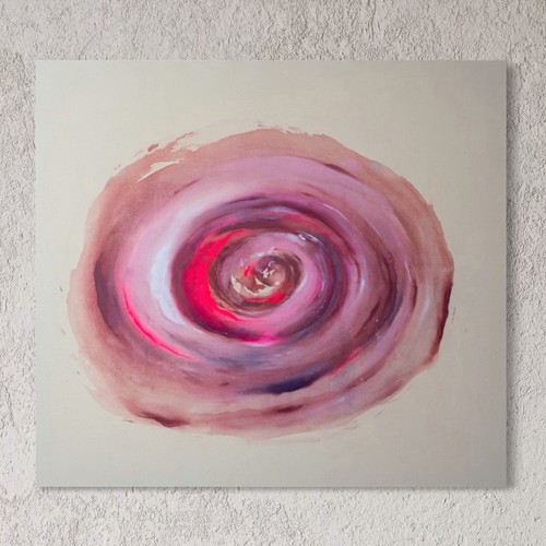 Abstraktes spiral gemälde - spiral,
