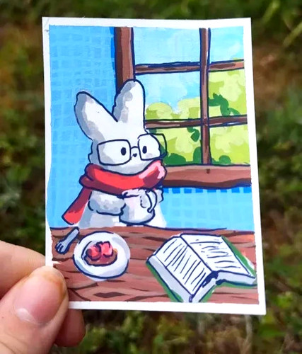 Aceo original acryl painting - original,