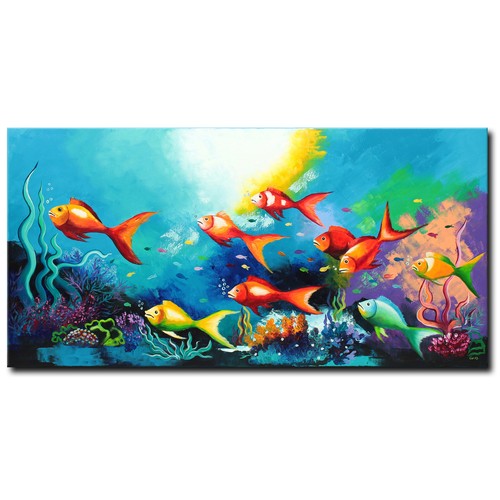 Acryl bild gemälde - bild, modern