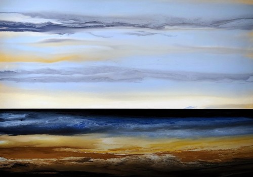 Abstrakte malerei landschaft - malerei,