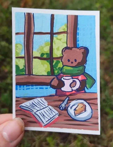 Aceo original acryl painting - original,