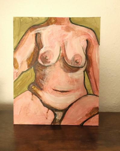 Unikat acryl auf - auf, akt